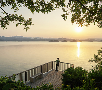 QianDao Lake Waterfront landscape belt